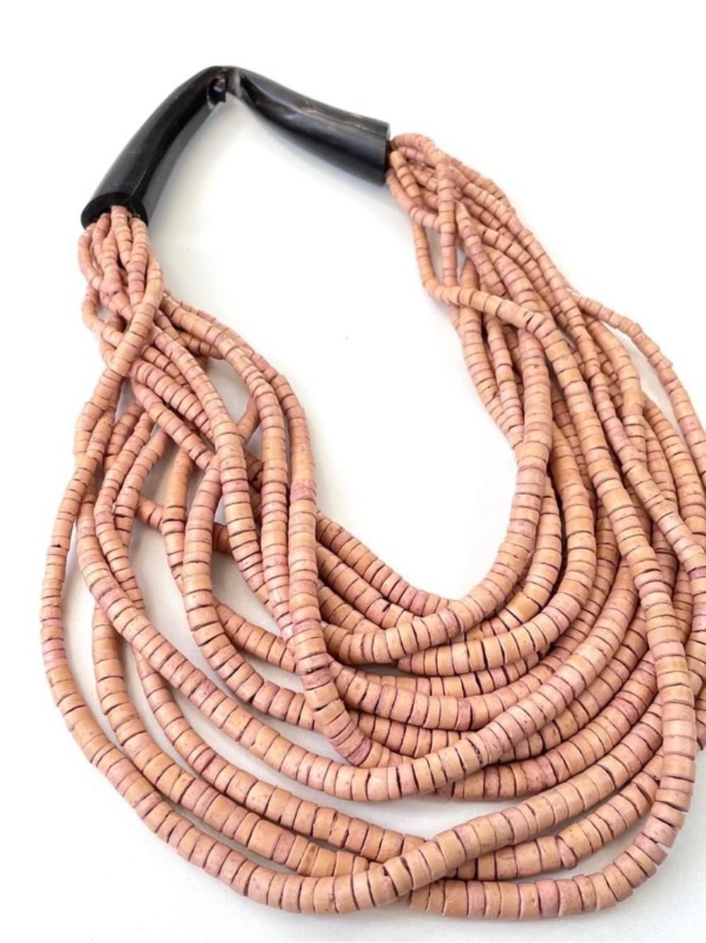 Gerda Lynggaard for Monies 12-Strand Heishi Bead Necklace